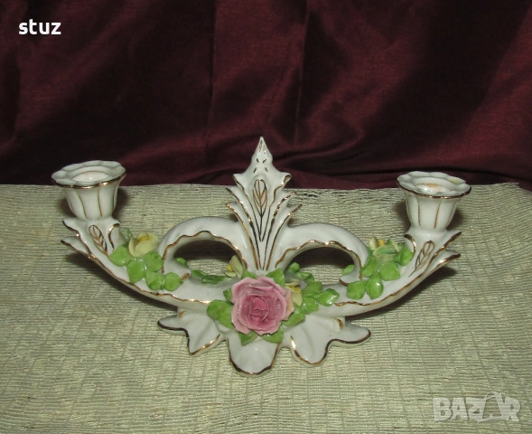 Порцеланов двоен свещник Dresden