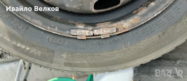 Зимни Гуми с джанти 5х100 r14, снимка 6 - Гуми и джанти - 50143754