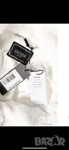 Пухено палто guess, снимка 3 - Палта, манта - 52723013