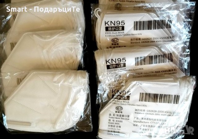 Качествени предпазни маски KN95 , 4 слоя, сертификат, снимка 6 - Други - 28765602