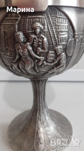 Чаши за вино от калай, 150 мл. Antik*Vintage#120, снимка 5 - Чаши - 48484134