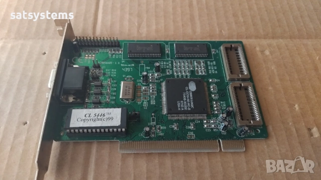Видео карта Cirrus Logic CL-5446 1MB PCI, снимка 5 - Видеокарти - 37253988