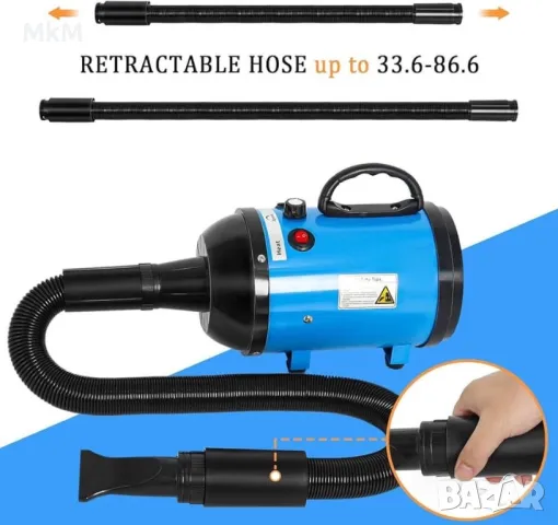 Високоскоростен 2800W и 3200W сешоар за домашни любимци - коте , куче , снимка 5 - За кучета - 50137994