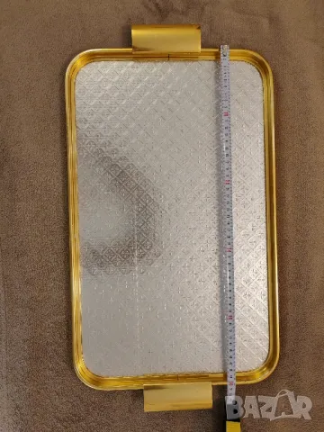 Стара алуминиева табла, поднос за сервиране. , снимка 5 - Антикварни и старинни предмети - 49634834