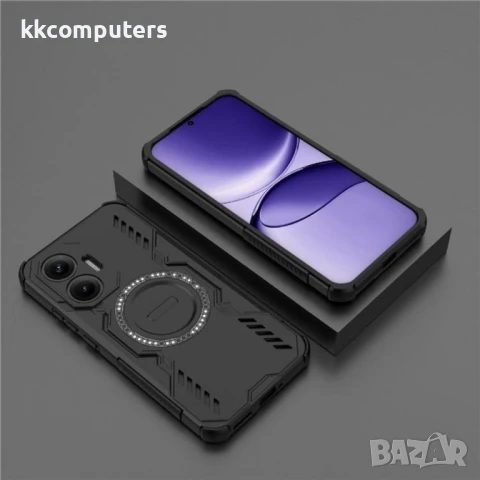 Xiaomi Poco F7 5G / Redmi Turbo 4 Pro 5G Удароустойчив Magnetic /Butterfly Armor Hollow Heat Dissipa, снимка 7 - Калъфи, кейсове - 50809855