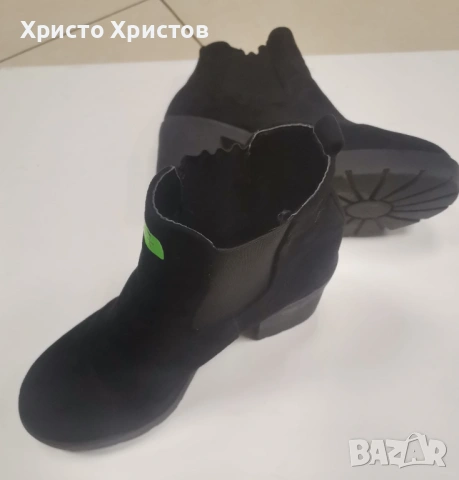 Дамски велурени боти GUTS & GUSTO Размер 37, снимка 3 - Дамски боти - 53147711