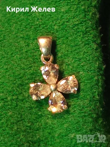 КРАСИВ СКЪПОЦЕНЕН СРЕБЪРЕН ПЕНДАНТ СРЕБРО 925 с БЛЕСТЯЩ ЮВЕЛИРНО ФАСЕТИРАН ФИАНИТ 50172, снимка 11 - Колиета, медальони, синджири - 50056798