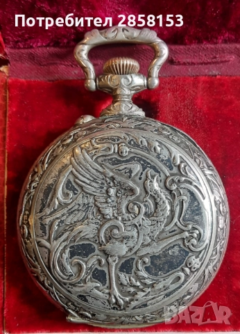 Голям старинен Швейцарски джобен часовник, снимка 2 - Антикварни и старинни предмети - 52400478