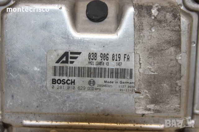Моторен компютър Ford Galaxy (2000-2006г.) 038 906 019 FA / 038906019FA / 0 281 010 629 / 0281010629, снимка 2 - Части - 43324560