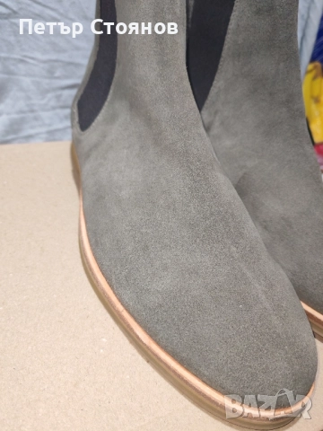 Удобни и стилни мъжки боти от естествен велур Strеllson №44, снимка 5 - Мъжки боти - 52440646
