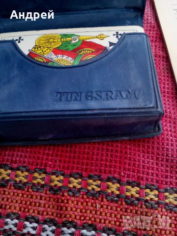 Стари карти за Бридж Tungsram, снимка 4 - Антикварни и старинни предмети - 27250814