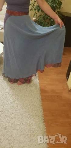 Пола за танци индийска естествена коприна