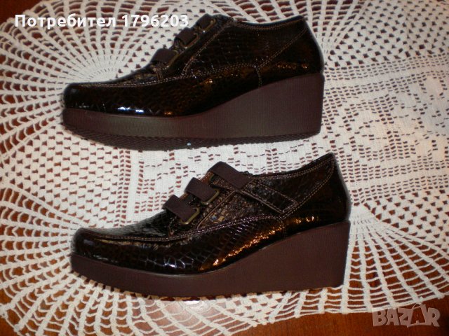 Чисто нови дамски обувки от естествена кожа, снимка 2 - Дамски обувки на ток - 27019943