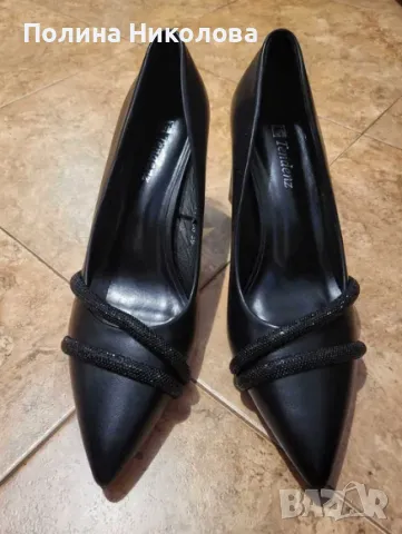 Дамски елегантни обувки от еко кожа 39 номер