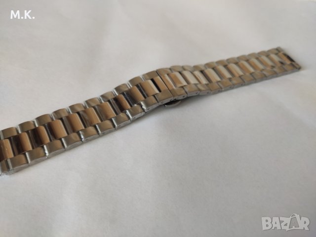  Масивна верижка   за часовник от неръждаема стомана  -  22мм, снимка 5 - Каишки за часовници - 32736793