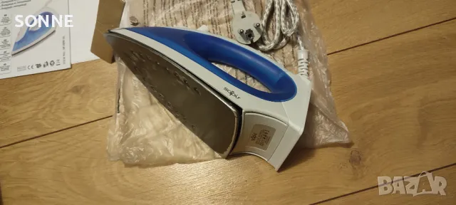 Парна ютия Sapir 1200W, струя пара, термостат, синя , снимка 11 - Ютии - 48435280