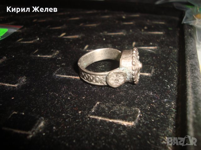 САЧАНЕН 18 ВЕК БОЛЯРСКИ МАСИВЕН ВЪЗРОЖДЕНСКИ РЯДЪК ПРЪСТЕН ЧАЙСТОРСКА РАБОТА 22642, снимка 16 - Антикварни и старинни предмети - 33046769