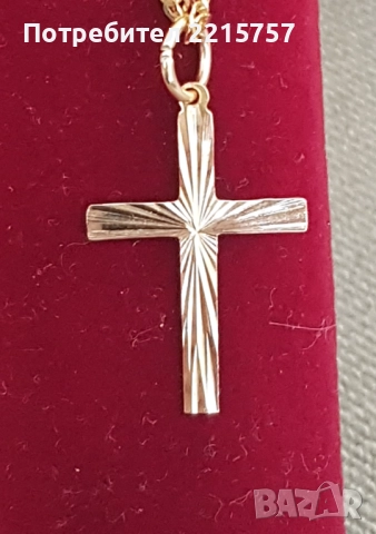 Руски златен кръст. Проба 585.