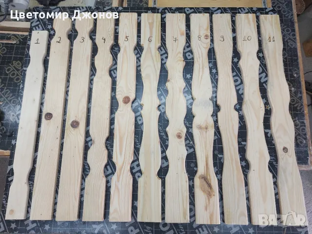 Дъски за ограда(парапет),свързващи греди,ръкохватки