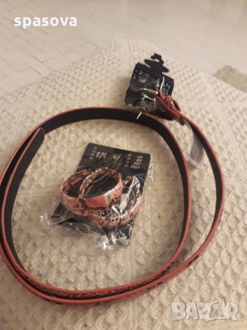 Намален! Дамски колан и обици розови змийска кожа, снимка 2 - Други - 32365183