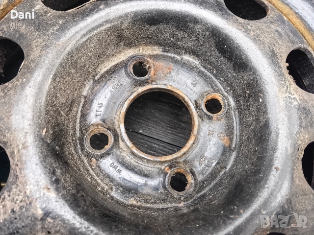 Обърнати джанти за VW 14" 4x100мм. 2бр., снимка 2 - Гуми и джанти - 52210493
