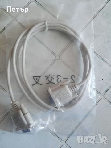 Кабел RS232 9Pin Male Female (мъжко - женско) рс232, снимка 2 - Кабели и адаптери - 38487266