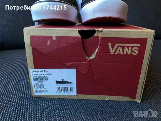 НОВИ Обувки Vans Comfycush Era, 42,5 номер, черни, снимка 6 - Ежедневни обувки - 48132669