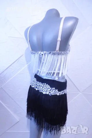 Черно и Бяло- детска рокля за спортни танци., снимка 12 - Рокли - 47368798