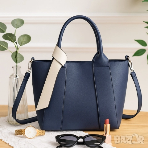 Дамска чанта с идеална вместимост и елегантен дизайн с включено портмоне, снимка 9 - Чанти - 51883992