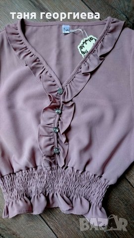  кокетна блузка, снимка 4 - Корсети, бюстиета, топове - 29008909