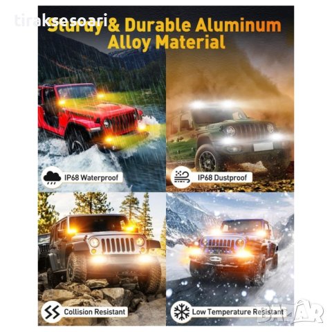 15,5 cm 120W Диоден Прожектор Мощен Халоген Led Bar Лед Бар 12V 24V, снимка 4 - Аксесоари и консумативи - 43038818