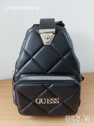 Черна раница Guess код VL12A19, снимка 2 - Чанти - 40932781