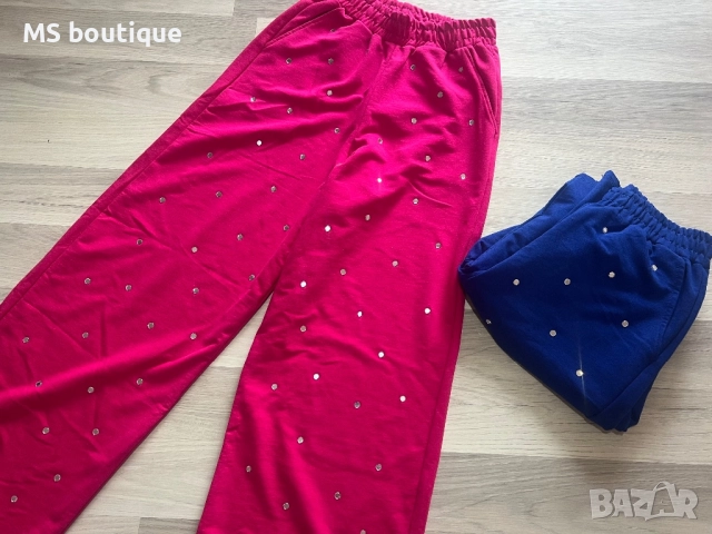 Дамски спортни панталони   с камъчета, снимка 2 - Панталони - 52394897