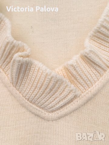 Разкошна блуза/пуловер 100% меринос Италия, снимка 5 - Блузи с дълъг ръкав и пуловери - 38969429