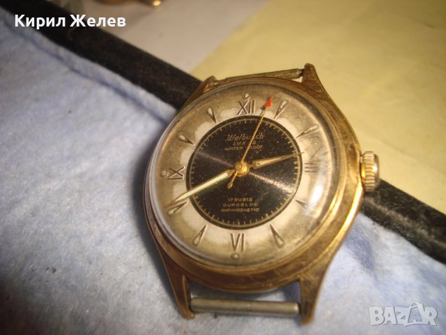 Walbusch LUXUS WATER PROOF 17 RUBIS DUROBLOC ANTIMAGNETIC ПОЗЛАТЕН ШВЕЙЦАРСКИ ВИНТИДЖ ЧАСОВНИК 26933, снимка 7 - Антикварни и старинни предмети - 36729445