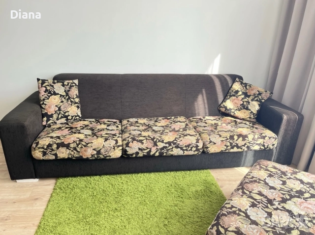 Голям ъглов диван с лежанка, снимка 4 - Дивани и мека мебел - 51984949