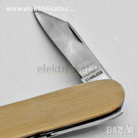 Джобно ножче от бамбук, снимка 5 - Ножове - 52462399
