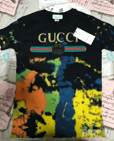 👕 Оригинална GUCCI тениска | Батик стил | Нова с етикет