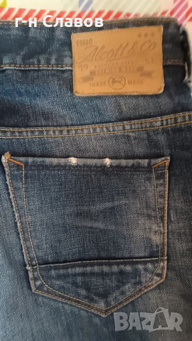Дънки ALCOTT&CO / LEOX DENIM мъжки 2 броя, размер 36, снимка 6 - Дънки - 52689847