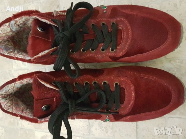 Дамски обувки естествен косъм и зимни на платформаi