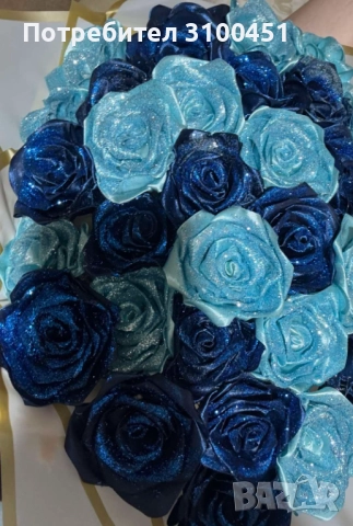 Изработка на букети от сатенени рози
