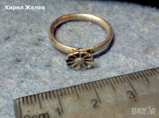 SPINNING Марков СРЕБЪРЕН ПРЪСТЕН СРЕБРО 925 с ЩЕМПЕЛ на БИЖУТЕРА БУТИКОВО БИЖУ РЪЧНА РАБОТА 38596, снимка 11 - Пръстени - 49153627