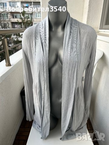 Тънка сива жилетка, снимка 1