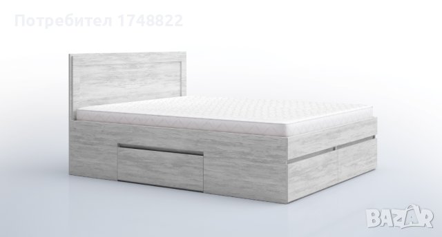 Легло Лео 10 едноцветно, снимка 3 - Спални и легла - 43673531