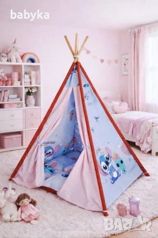 Палатка за Игри Типи, снимка 2 - Играчки за стая - 53499679