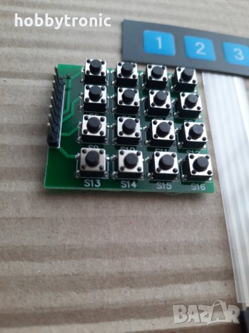 Клавиатура 4×4, 4×1 за Arduino и хоби проекти, снимка 2 - Друга електроника - 32593025