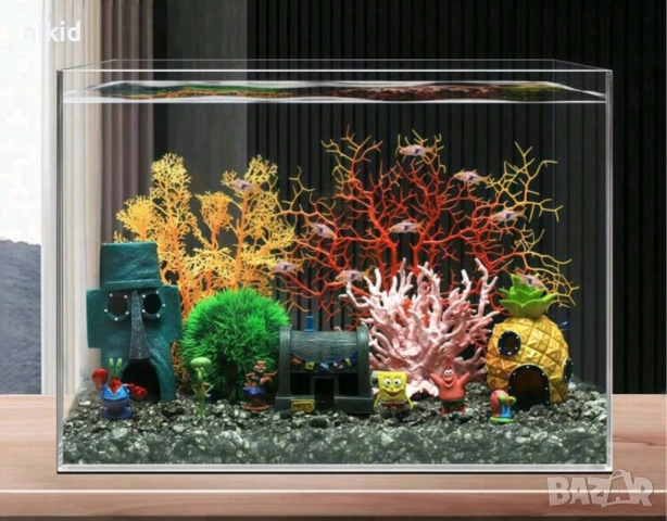 Ананас Къщичката къщичка къща на спондж боб Спонджбоб Квадратни гащи spongebob игра украса аквариум , снимка 10 - Други - 33719081