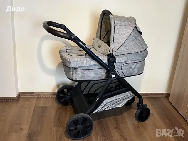 Детска количка Kikkaboo Maui - комбинирана 3 в 1 с кошче за кола, снимка 1