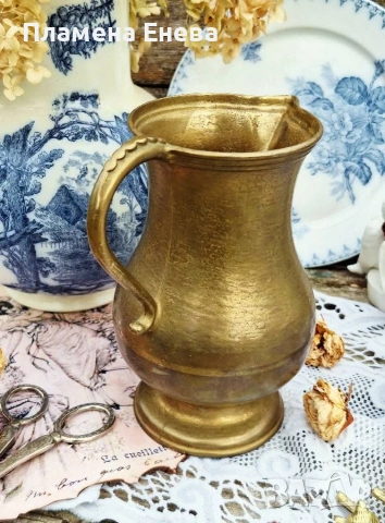 масивна бронзова кана, снимка 6 - Антикварни и старинни предмети - 53173087