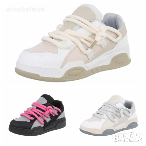 Ниски дамски кецове, 3цвята 